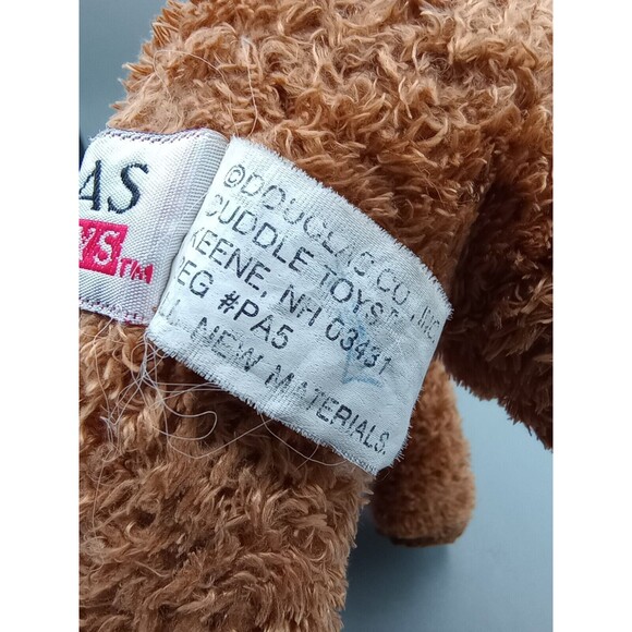 Douglas The Cuddle Toy Plush Brown Bear 9" Long. Standing On All Four Legs. - Picture 10 of 10